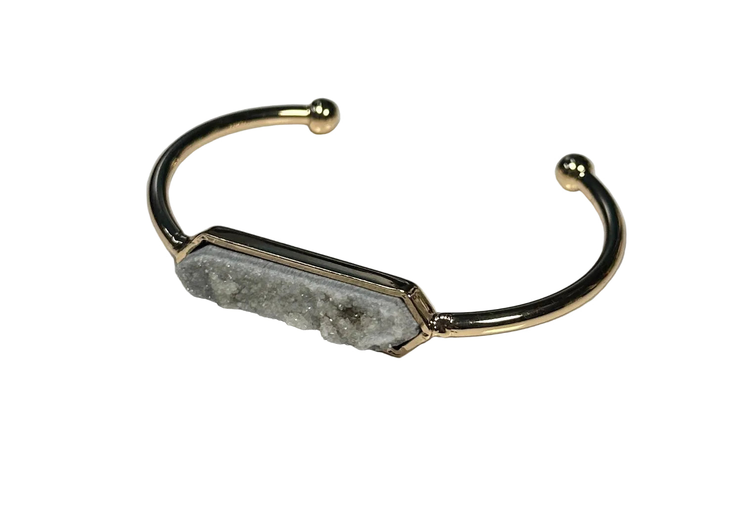 Mineral Grey Gold Cuff Bangles